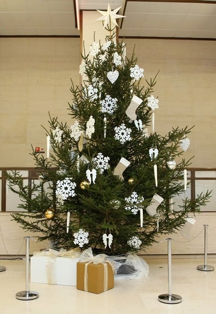 Weihnachtsbaum gestiftet durch die Gemeinde Kelmis