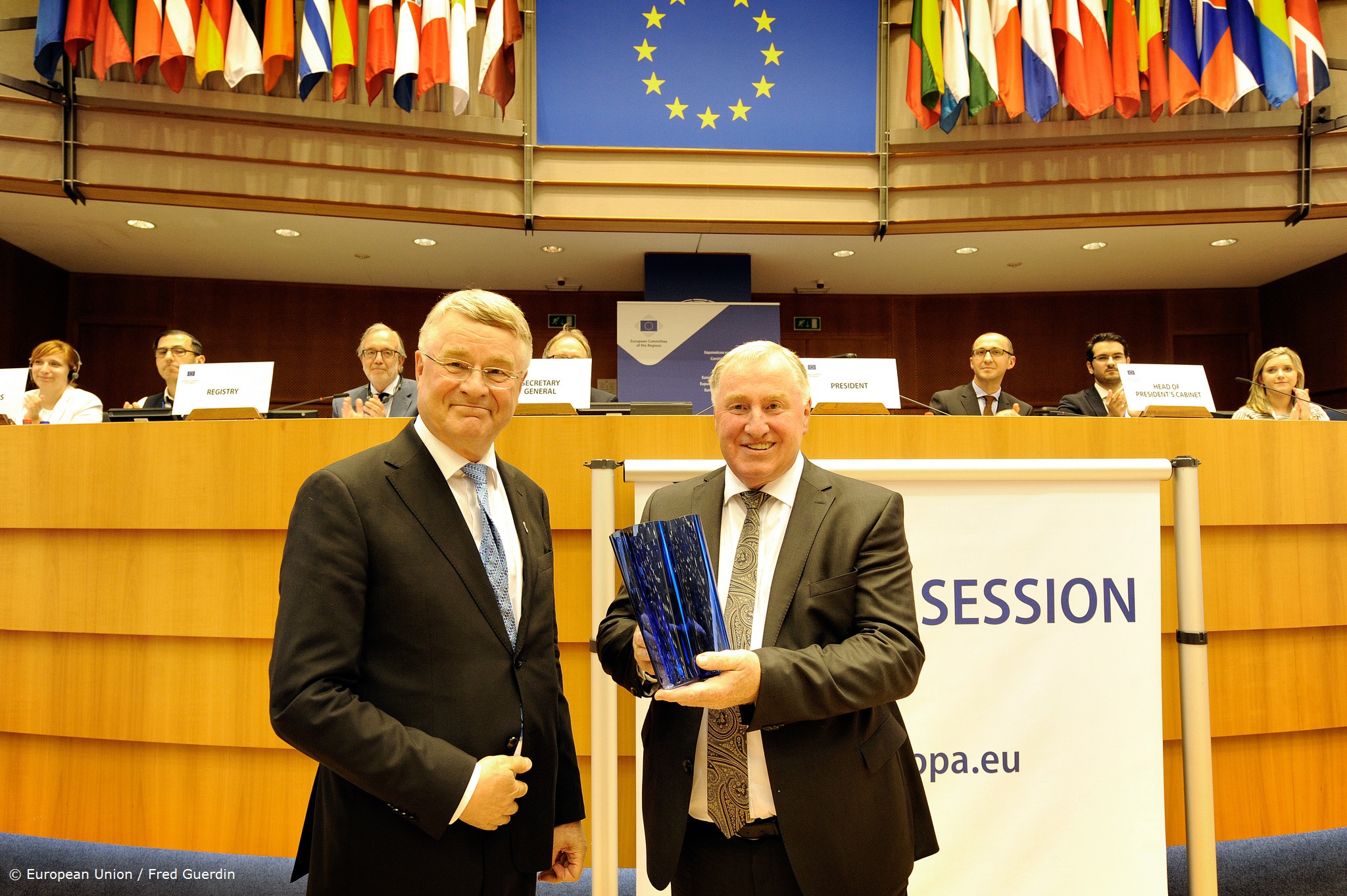 Markku Markkula und Karl-Heinz Lambertz