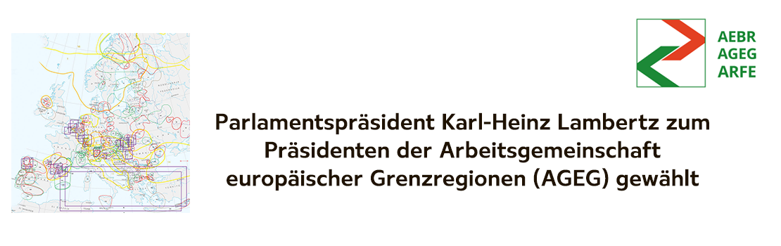 Karl-Heinz Lambertz zum Präsidenten der Arbeitsgemeinschaft europäischer Grenzregionen (AGEG) gewählt.