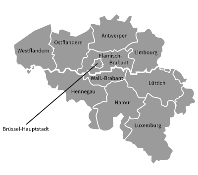 Foto: Provinzen und Gemeinden in Belgien