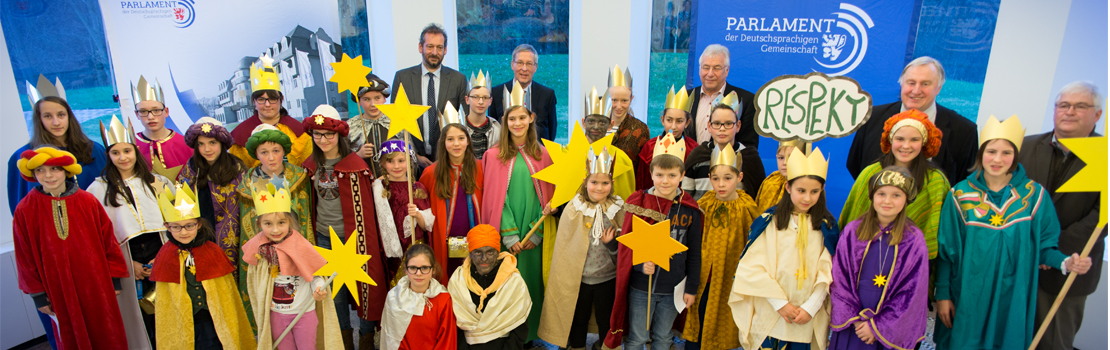 Sternsinger Ostbelgien zu Besuch im Parlament
