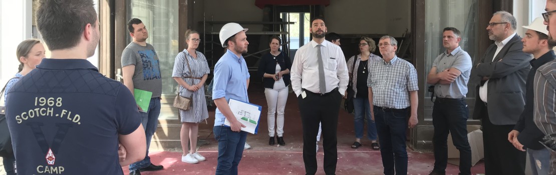 Besuch der Baustelle der Musikakademie